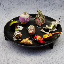 Bungalow julepynt i Glas - Skøjte, grøn