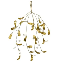 Bungalow julepynt - Mistelten i guld , Large