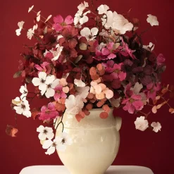 Bungalow kunstig blomst - Coral Bells, Vinrød