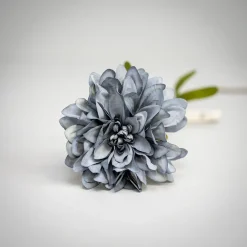 Bungalow kunstig blomst - Dahlia Valley, Misty Blue