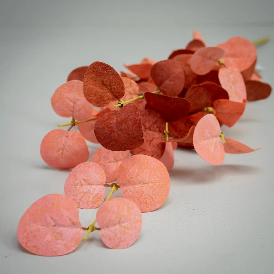 Bungalow kunstig blomst - Eucalyptus Cerise