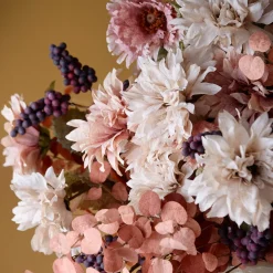 Bungalow kunstig blomst - Eucalyptus Cerise