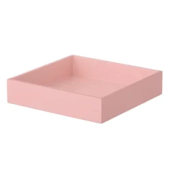 Bungalow Kvadratisk Lakbakke til servietter - PINK