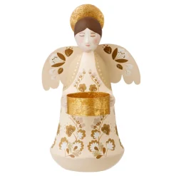 Bungalow Lysestage til Fyrfadslys - Angel Marigold, Vanilla
