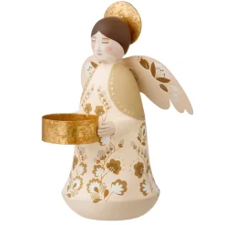 Bungalow Lysestage til Fyrfadslys - Angel Marigold, Vanilla