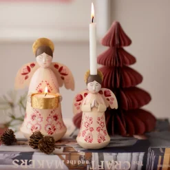 Bungalow Lysestage til kertelys - Angel Marigold, Ruby