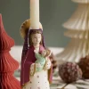 Bungalow Lysestage til kronelys - Mary, 20 cm
