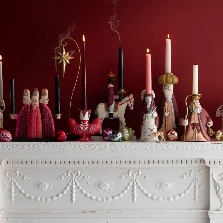 Bungalow Lysestage til kronelys - Santa, Ivy