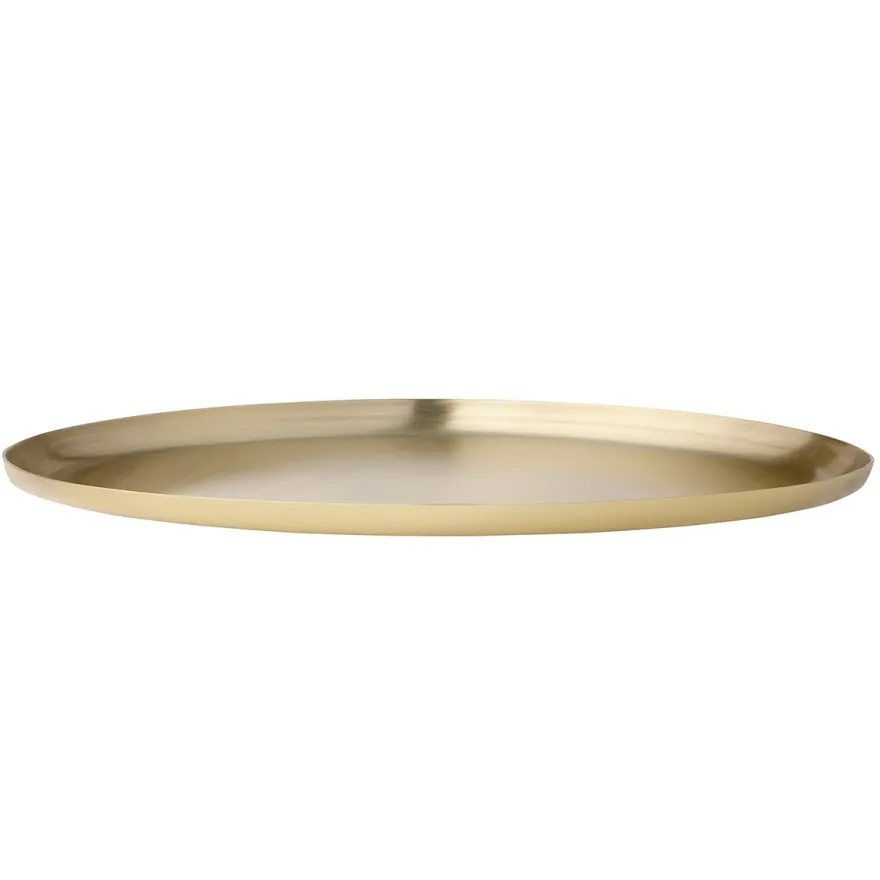 Bungalow Metalbakke Guld Ø40 cm