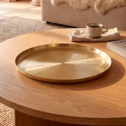 Bungalow Metalbakke Guld Ø40 cm
