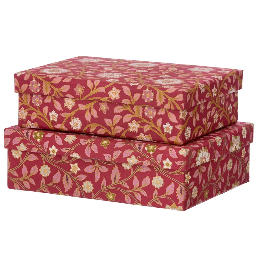 Bungalow Oblong SMALL æskesæt - Roja Scarlet