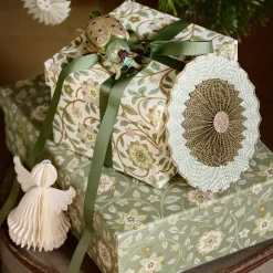 Bungalow Papir-rosetter - Zen Ø15, Sage - 2stk