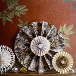 Bungalow Papir-rosetter - Zen Ø15, Sage - 2stk