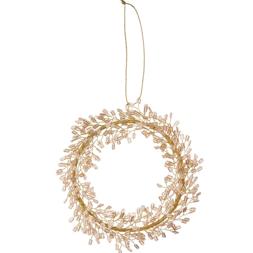 Bungalow Perlepynt - Clio Champagne, Mio krans, 13 cm