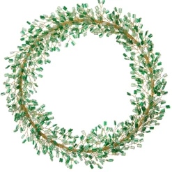 Bungalow Perlepynt - Emerald, Mio krans, 18 cm