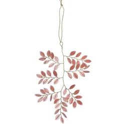 Bungalow Perlepynt - Twig Cerise, 14 cm