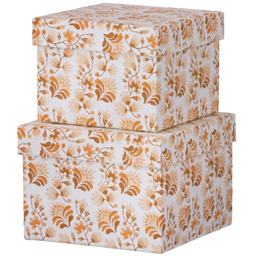 Bungalow æskesæt - Cubic duo S - Marigold Raspberry