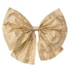 Bungalow Sløjfe i papir - Mara, Cream/Gold, 20 cm
