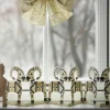 Bungalow Sløjfe i papir - Mara, Cream/Gold, 26 cm.