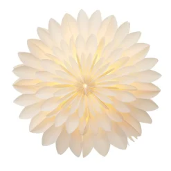 Bungalow Stjernelampe i papir - Orion White, 44 cm.