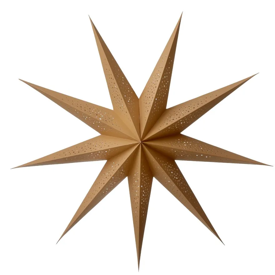 Bungalow Stjernelampe i papir - Milky Way Ochre, 80 cm.