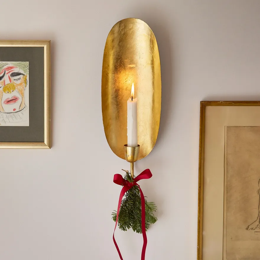 Bungalow Væglysestage - Golden, Rund