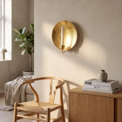 Bungalow Væglysestage - Golden, Rund