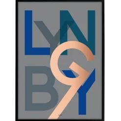 Bynavne Plakat - Grå - Vælg by