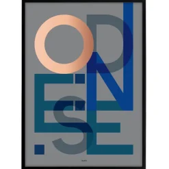 Bynavne Plakat - Grå - Vælg by