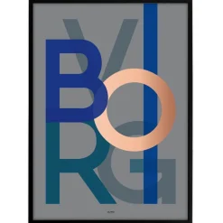 Bynavne Plakat - Grå - Vælg by