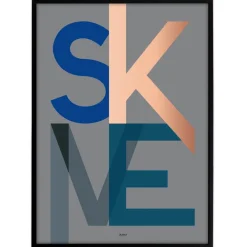 Bynavne Plakat - Grå - Vælg by