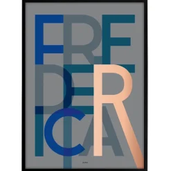 Bynavne Plakat - Grå - Vælg by