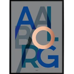 Bynavne Plakat - Grå - Vælg by