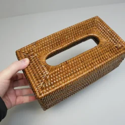 Charmille Kasse til Kleenex i Rattan. Honey