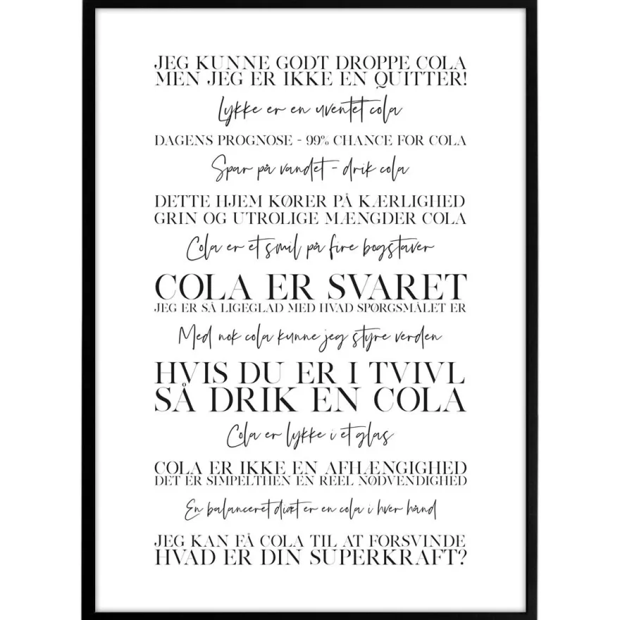 Cola plakat