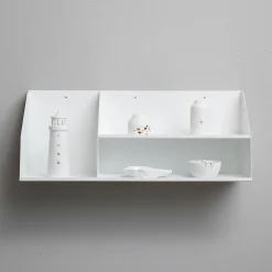 Como Archishelf i metal med 2 lag - 60 CM - Hvid