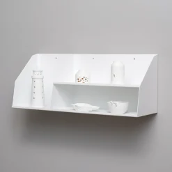 Como Archishelf i metal med 2 lag - 60 CM - Hvid