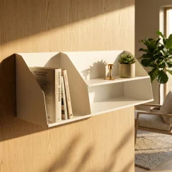 Como Archishelf i metal med 2 lag - 60 CM - Hvid