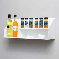 Como Archishelf i metal med 2 lag - 60 CM - Hvid