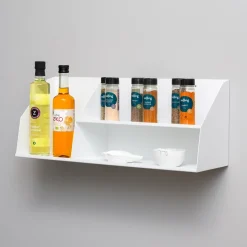 Como Archishelf i metal med 2 lag - 60 CM - Hvid