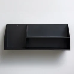 Como Archishelf i metal med 2 lag - 60 CM - Sort