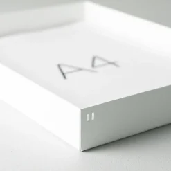 Como bakke i metal - A4 - Hvid