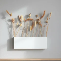 Como Flower Pot TEN - Væghængt vase i metal, Hvid