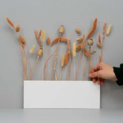 Como Flower Pot TEN - Væghængt vase i metal, Hvid