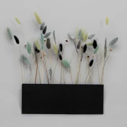 Como Flower Pot TEN - Væghængt vase i metal, Sort