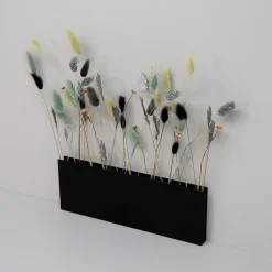 Como Flower Pot TEN - Væghængt vase i metal, Sort