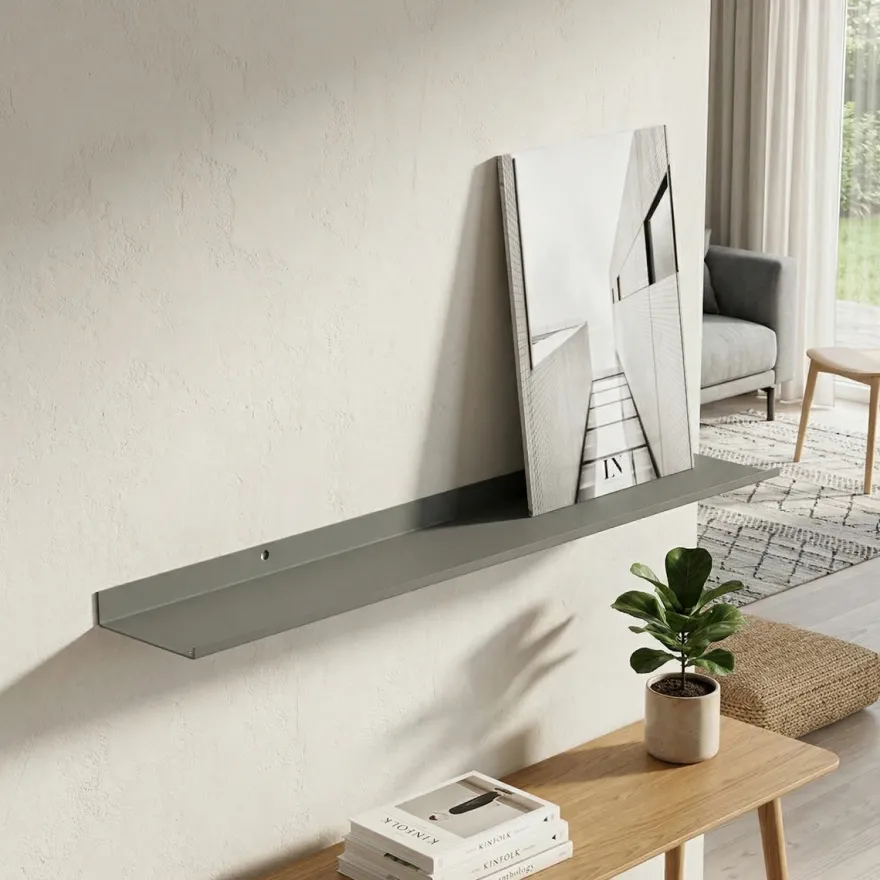 Como Gallerihylde i metal - 40 cm. - Grå