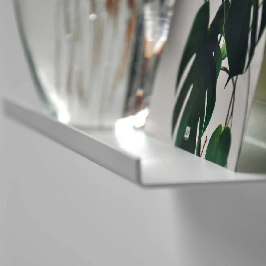 Como Gallerihylde i metal - 20 cm. - Hvid