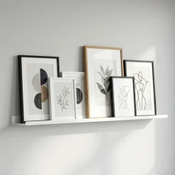 Como Gallerihylde i metal - 40 cm. - Hvid