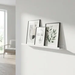 Como Gallerihylde i metal - 40 cm. - Hvid
